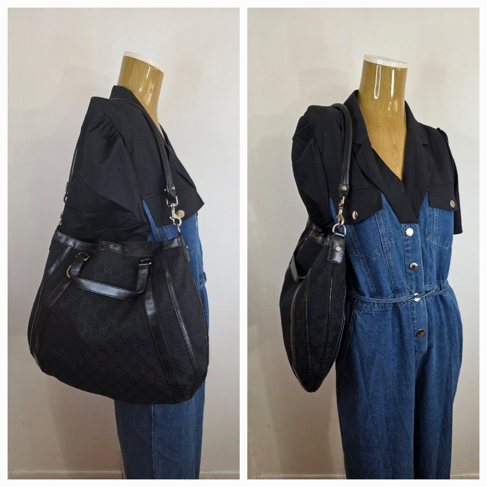 ✨️GUCCI GG Canvas Abbey Convertible Hobo Bag